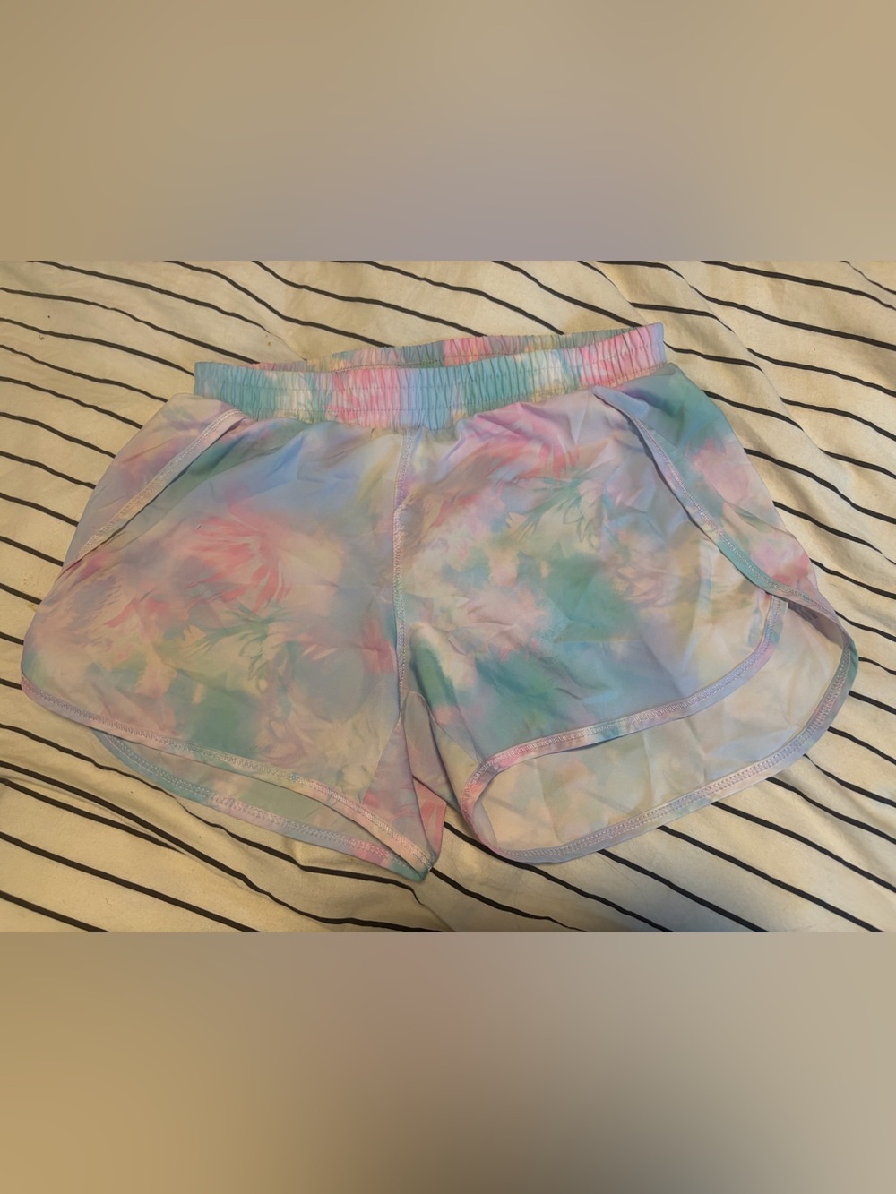 all in motion Pastel Tie-Dye Kids Athletic Shorts - Pink, Blue, Purple
